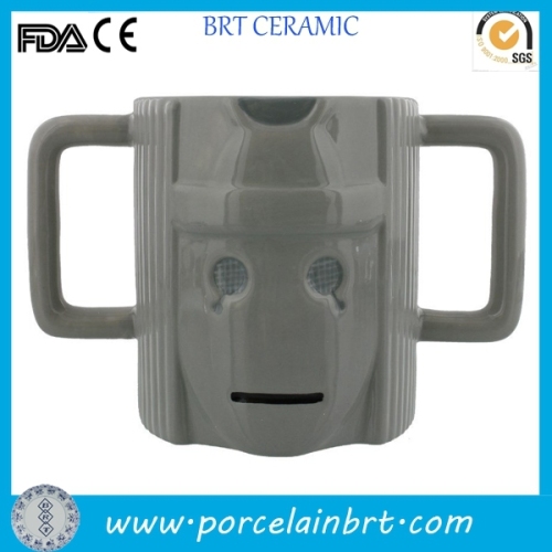 porcelain Cyberman head doctor who mug