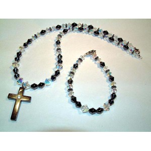 Hématite Set Croix Bijoux