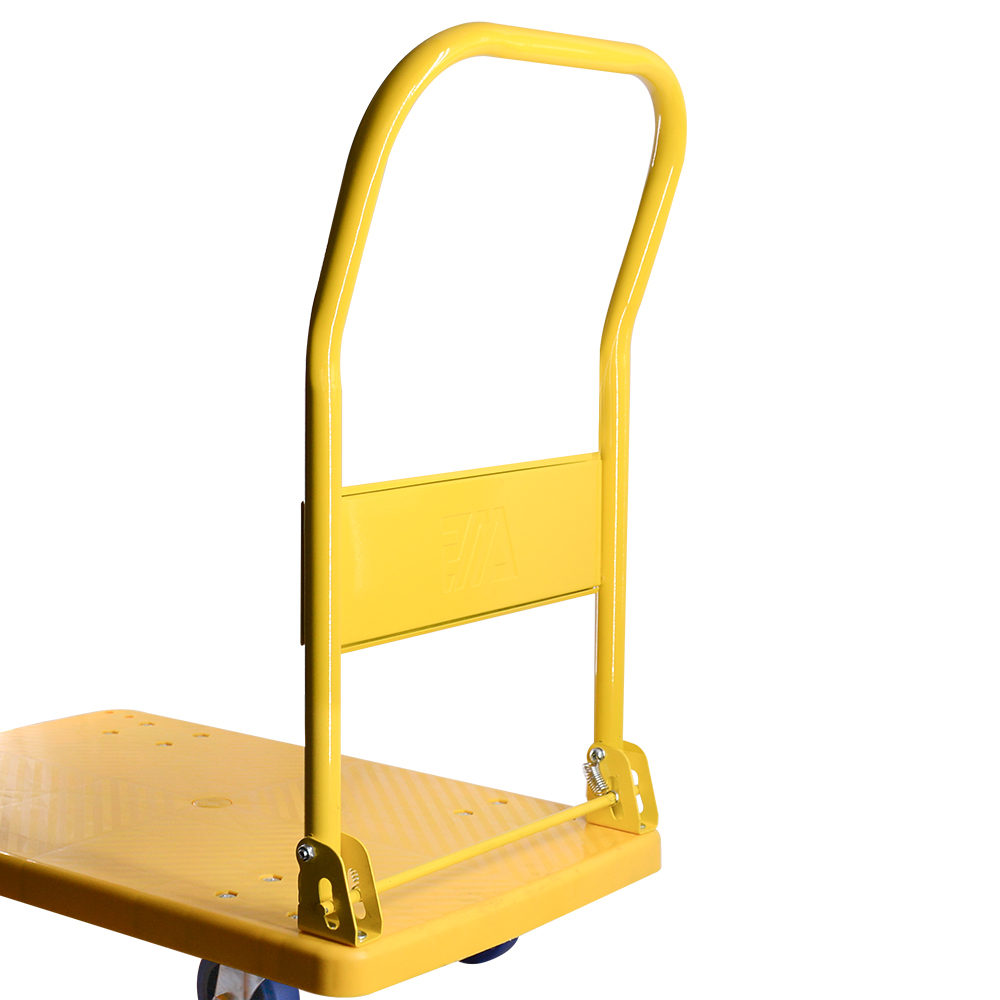 Chariot à plate-forme pliant jaune 300kg