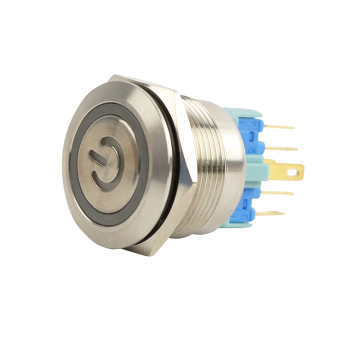 Mafelec Push Start Stop Button Switch 22mm-220V Latching Waterproof LED