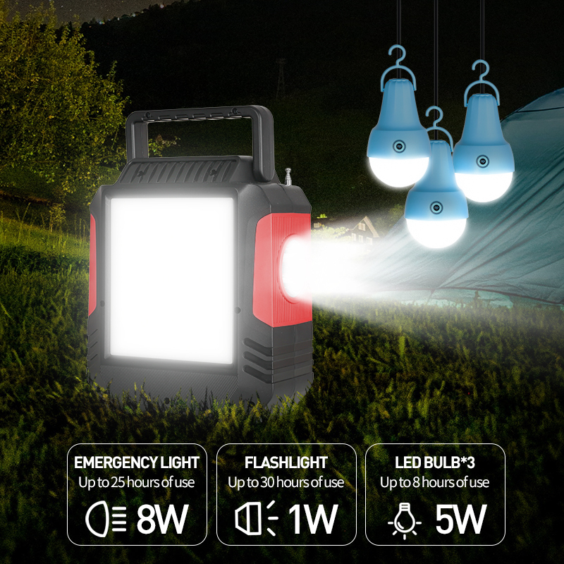 Large Capacity Lithium Battery Garden Solar Lighting System