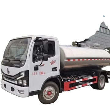 Affordable 4x2 5000 Liter Milk Tanker Truck with Stainless Steel Construction