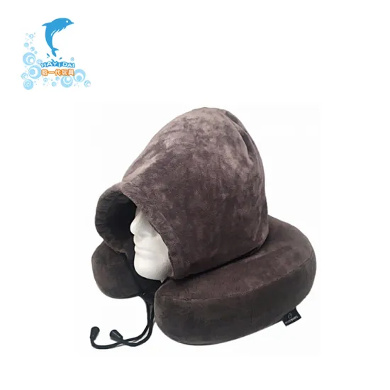 Chinese Manufacturer factory direct neck support hoodie travel pillow