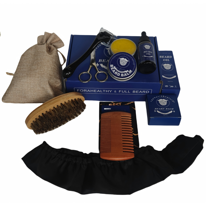 8 peça Conjunto de melhor kit de manutenção de barba