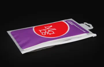 Heat Seal Plastic Packaging Bags For Socks , Gravure Printing