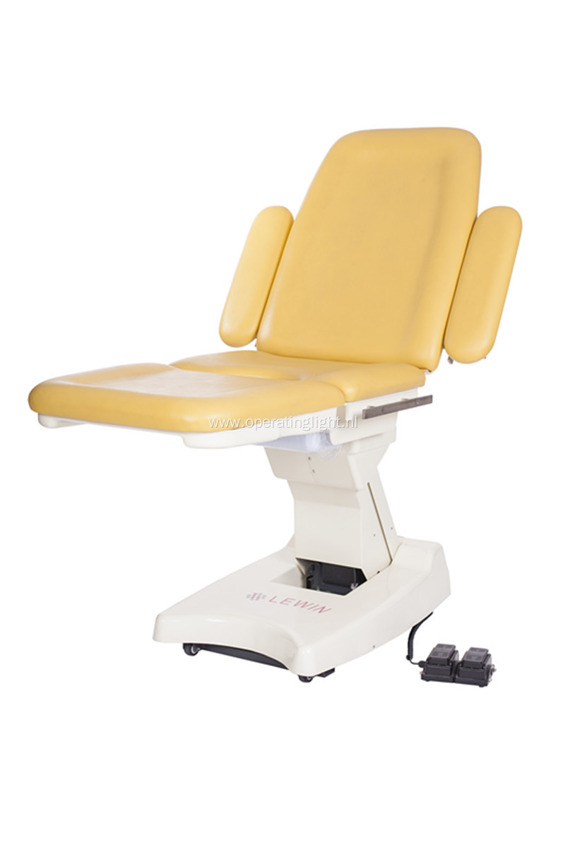 Foot control switch obstetric bed