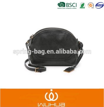 Cheap simple PU Crossbody bag Leather small bag Shoulder bag Black Supplier from China