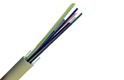 24 Core Indoor Fiber Optic Cable , Non Metal Central Tight Tube Outdoor Cable