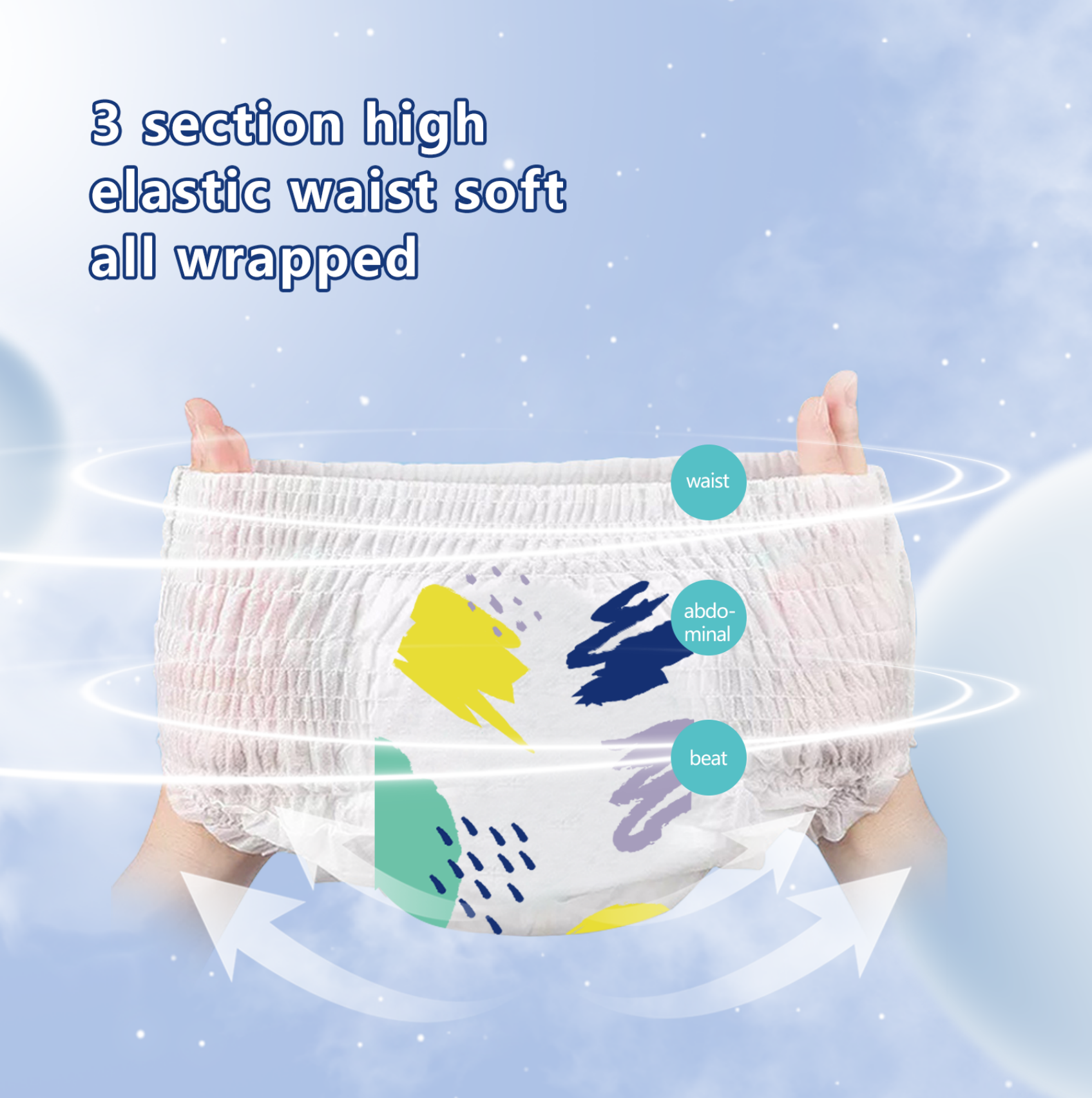 Ultra Absorbent Overnight Baby Diapers for Deep Sleep