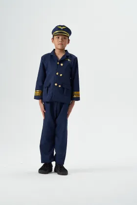 Boloparty Kids Halloween Cosplay Costumes - Children Pilot Airline Costumes