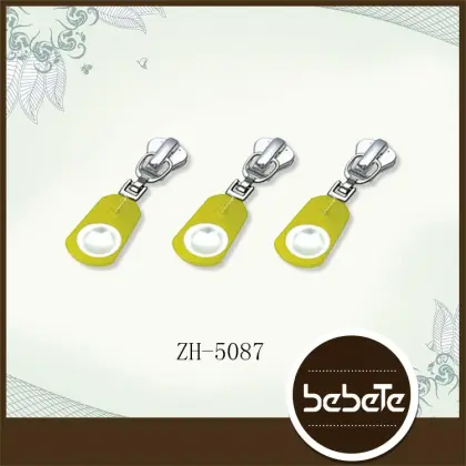 custom design fashion silicone rope zippers sliders