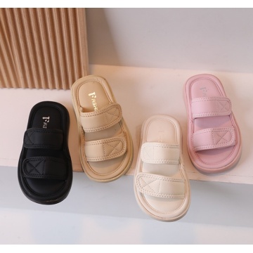 Two PU Strap Slider Sandal Slipper For Kid