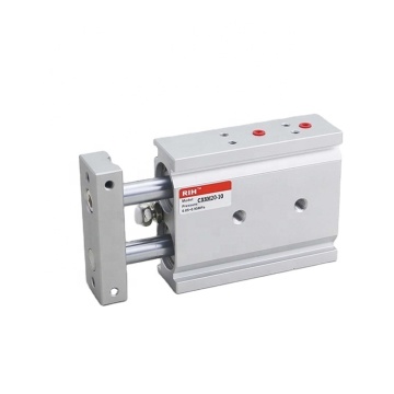 SMC Type Dual Shaft Pneumatic Cylinder with Slide and Ball Guide Bearings