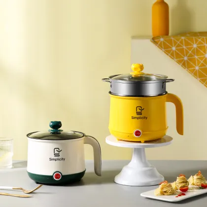 Portable Electric Rice Cooker: Multifunctional Home Electric Pot with Non-Stick Small Electric Cooker