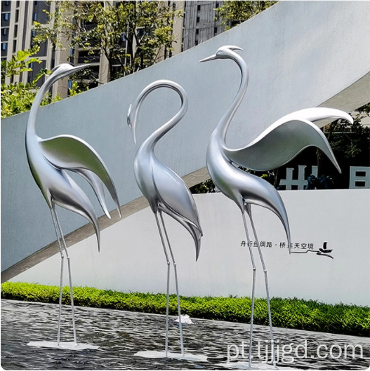 Escultura de animais de simulação ao ar livre