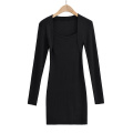 Womens Bodycon Winterpullover Kleid