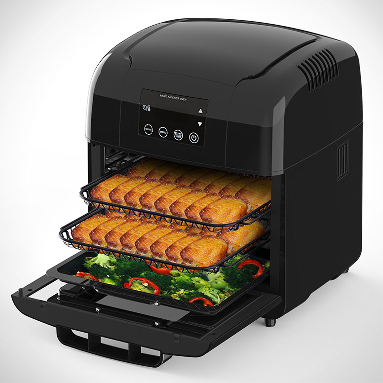 10L Multi ölfreier Heißluftfritteuse-Toaster-Ofen