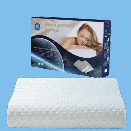 Wave Shape Memory Foam Orthopedic Cervical Pillow with Bamboo Cover