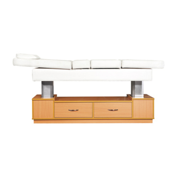 White Electric Wood Facial Bed With Storage