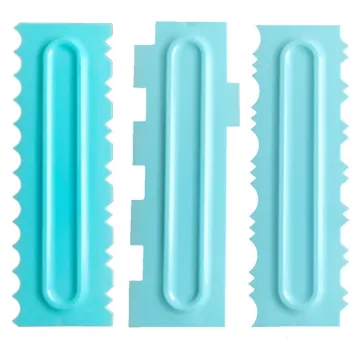 Baking Pastry Tools Cake Decorating Comb Cake Scraper Smoother Cream Decorating Pastry Icing Comb Fondant Spatulas 3Pcs/Set