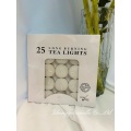 25pcs metal set candle tealight box package