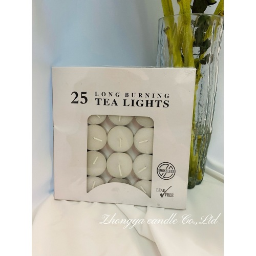 25pcs metal set candle tealight box package