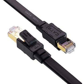 Cable de Ethernet sólido trenzado Cat 8 para interiores