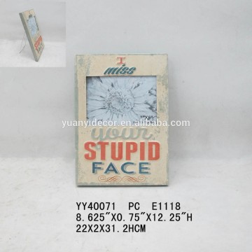 5*7" metal photo frame, embossed finished