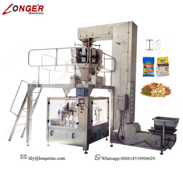 Multihead Cereal Almond Weigher and Packaging Machine for Nuts and Seeds