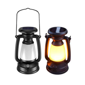 LED Retro Solar Hand Lamp Camping Lanterns - Rechargeable Home and Camp Lantern