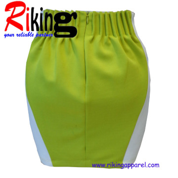 Fashion Ladies Garment Contrast Color Skirt (RKS1365)