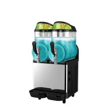 Electric Ice Slush Machine for Commercial Use - 2 Tanks