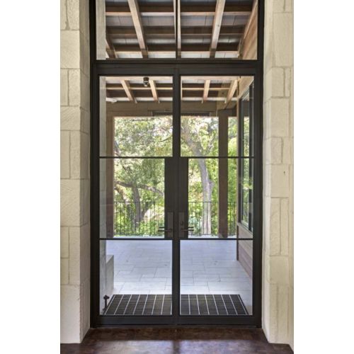 Aluminum Double Glazed Front Doors Customized