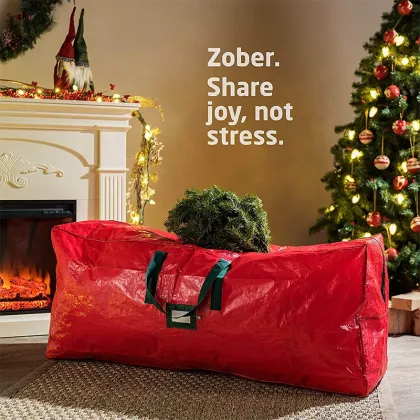 Waterproof Christmas Tree Storage Bag: Durable 7.5ft Tree Oxford Duffle for Safe Holiday Storage