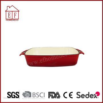 Enamel Cast Iron Baking Dish for cooking
