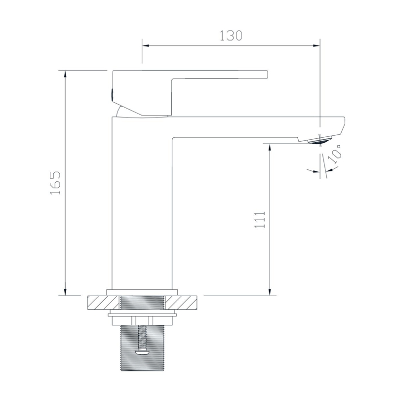 single bathroom sink faucet