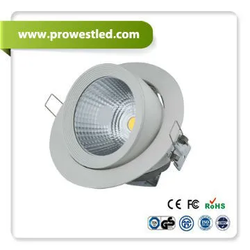 360 degree turnable cob 20W led down light for shopping mall
