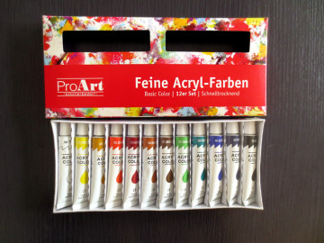 12 pcs acrylic paint,aluminium tube acrylic color,fluorescent acrylic paint