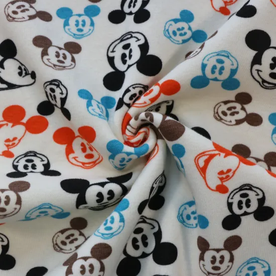 Warm Garments 95%cotton 5%spandex Velvet printed Minky fleece fabric