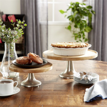 Tabletop 3 Pcs Bakery Pastry Serving Plate Set Wedding Cupcake Golden Cake Stand