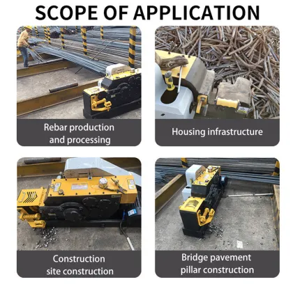 Electric Automatic GQ40 Rebar Cutting Machine - Portable Benders & Cutters