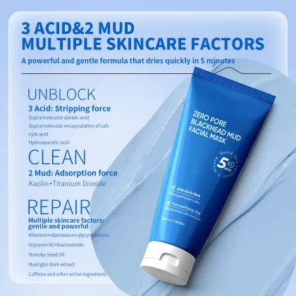 Azelaic Acid Cleaning Mud Film Pore Face Deep Cleaning Facial Mask