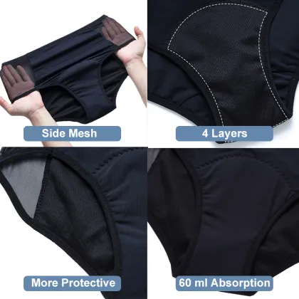 OEM ODM 4 Layers High Waist Menstrual Panties