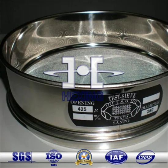 200mm stainless steel standard sand lab vibrating test seives
