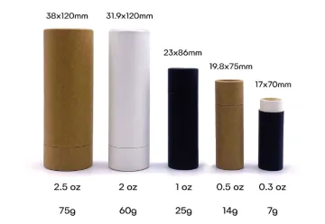 100% Degradable Paper Packaging Tube Lipstick Packaging