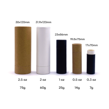 100% degradable paper packaging Eco paper jar recyclable paper tube Lipstick packaging