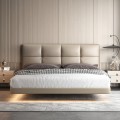 Letto moderno della piattaforma con illuminazione a LED