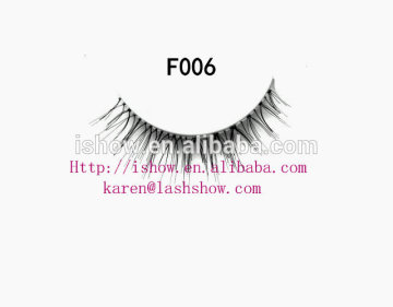 Ultra soft human hair false eyelashes private custom