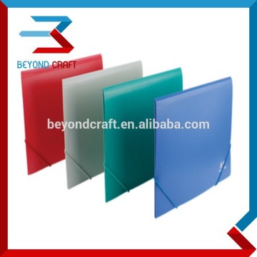 A4 A5 stationery folder pp poly elastic band folder pocket bags