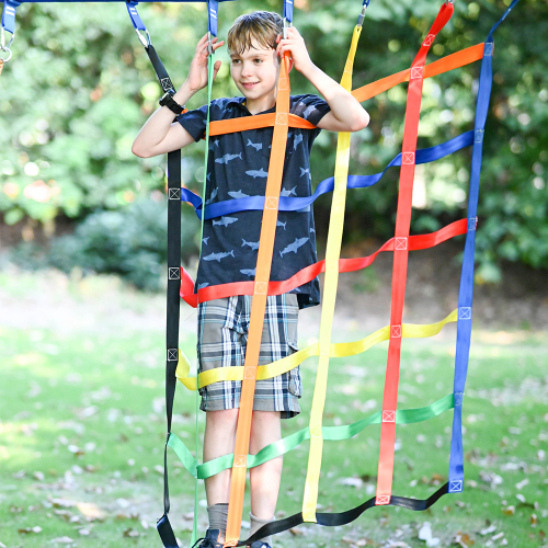 Band-Trainings-Kletternetz für Outdoor-Baumhaus